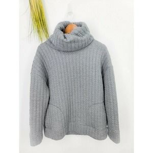 GAP Cowl Neck Sweater black and white patterned